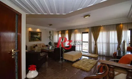 Apartamento com 4 dormitórios à venda, 289 m² por r$ 1.383.000,00 - ponta da praia - santos/sp