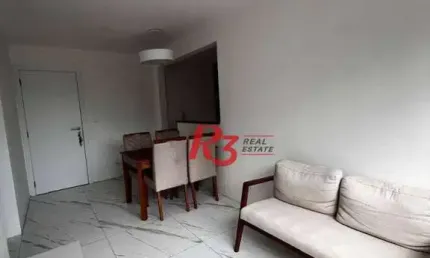 Apartamento com 2 dormitórios, 58 m² - venda por R$ 544.000,00 ou aluguel por R$ 4.890,00/mês - Marapé - Santos/SP