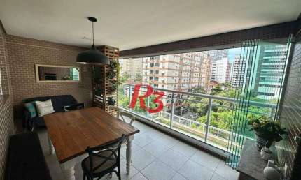 Apartamento com 3 dormitórios à venda, 87 m² por R$ 1.200.000,00 - Pompéia - Santos/SP