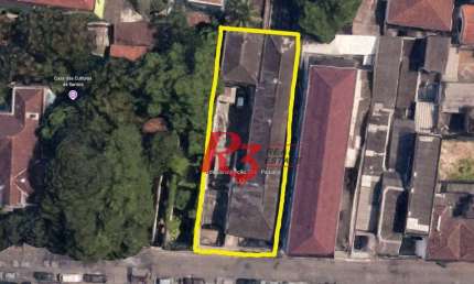Terreno à venda, 466 m² por R$ 1.100.000,00 - Encruzilhada - Santos/SP