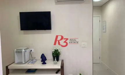 Consultório dentário totalmento equipado e mobiliado com vista mar em Santos