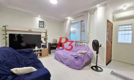 Casa com 2 dormitórios à venda, 100 m² por R$ 890.000,00 - Aparecida - Santos/SP