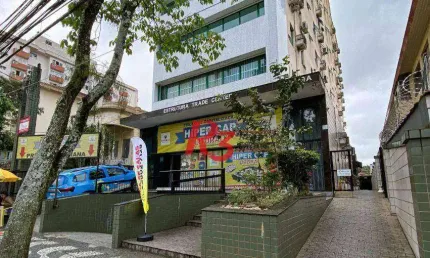 Sala para alugar, 113 m² por r$ 4.500,00/mês - gonzaga - santos/sp