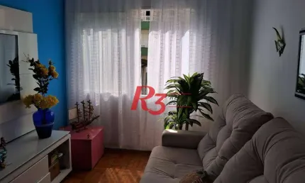 Apartamento com 1 dormitório à venda, 37 m² por R$ 345.000,00 - Embaré - Santos/SP