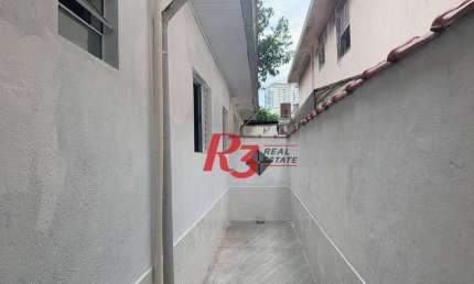 Casa com 2 dormitórios para alugar, 100 m² por R$ 4.100,00/mês - Embaré - Santos/SP