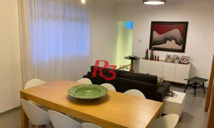 Apartamento com 3 dormitórios à venda, 110 m² por r$ 740.000,00 - boqueirão - santos/sp