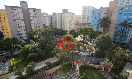 Apartamento com 3 dormitórios para alugar, 82 m² por R$ 3.700,00/mês - Aparecida - Santos/SP