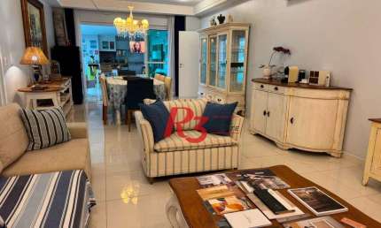 Apartamento para alugar, 232 m² por R$ 29.000,02/mês - Aparecida - Santos/SP