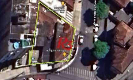 Terreno à venda, 460 m² por R$ 3.150.000,00 - Macuco - Santos/SP