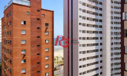 Apartamento com 1 dormitório à venda, 54 m² por r$ 285.000,00 - josé menino - santos/sp