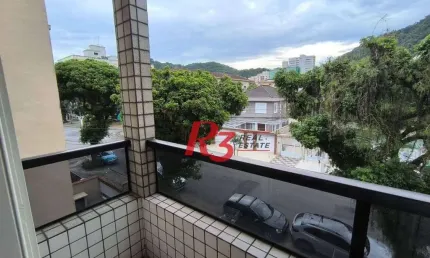 Apartamento com 3 dormitórios à venda, 80 m² por r$ 410.000,00 - marapé - santos/sp