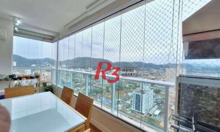 Apartamento com 3 dormitórios, 88 m² - venda por R$ 1.385.000,00 ou aluguel por R$ 8.700,02/mês - Campo Grande - Santos/SP