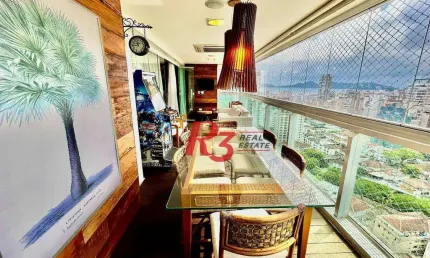 Apartamento, 191 m² - venda por R$ 2.980.000,00 ou aluguel por R$ 18.000,00/mês - Embaré - Santos/SP