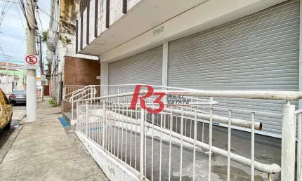 Loja, 500 m² - venda por R$ 3.000.000,00 ou aluguel por R$ 28.200,00/mês - Centro - Santos/SP