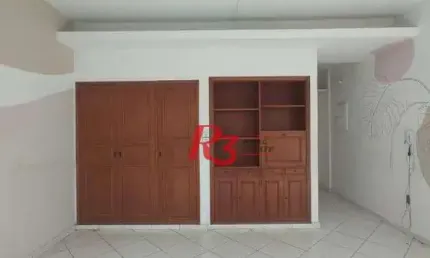 Kitnet à venda, 44 m² por r$ 330.000,00 - boqueirão - santos/sp