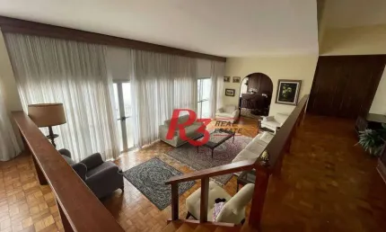 Apartamento com 4 dormitórios à venda, 235 m² por R$ 1.400.000,00 - Ilha Porchat - São Vicente/SP