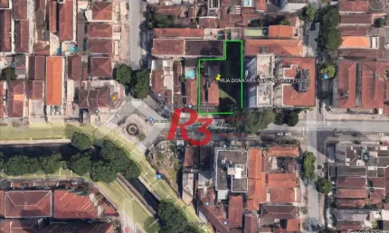 Terreno à venda, 1187 m² por R$ 15.000.000,00 - Marapé - Santos/SP