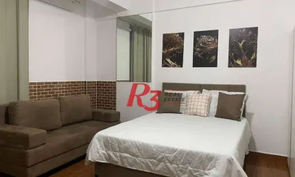 Kitnet com 1 dormitório, 31 m² - venda por R$ 320.000,00 ou aluguel por R$ 3.184,09/mês - Itararé - São Vicente/SP
