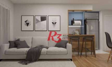Apartamento com 2 suítes à venda, 81 m² por R$ 1.250.000 - Boqueirão - Santos/SP