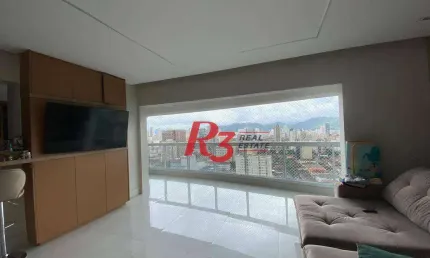 Apartamento à venda, 105 m² por r$ 990.000,00 - macuco - santos/sp