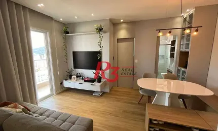 Studio com 1 dormitório à venda, 44 m² por R$ 640.000,00 - Campo Grande - Santos/SP