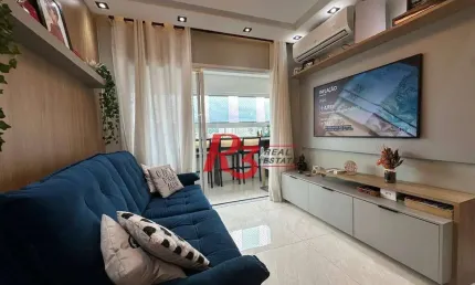 Apartamento à venda, 65 m² por r$ 750.000,00 - macuco - santos/sp