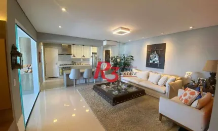 Apartamento, 167 m² - venda por r$ 2.850.000,00 ou aluguel por r$ 21.900,00/mês - boqueirão - santos/sp