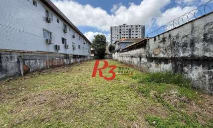 Terreno à venda, 500 m² por R$ 1.400.000,00 - Embaré - Santos/SP