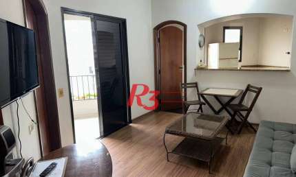 Flat com 1 quarto à venda na Rua Bahia, 174, Gonzaga, Santos
