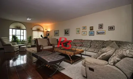Apartamento com 4 dormitórios à venda, 335 m² por r$ 1.840.000,00 - boqueirão - santos/sp