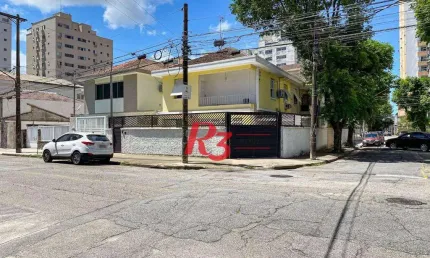 Raridade! Sobrado de esquina para locação comercial na Ponta da Praia, com 156 m², 5 vagas, potencial enorme!! Oportunidade de verdade!!!