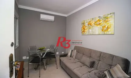 Apartamento à venda, 47 m² por r$ 410.000,00 - boqueirão - santos/sp