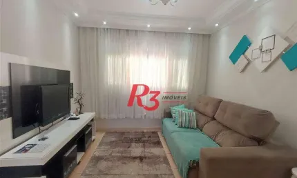 Apartamento com 2 dormitórios à venda, 66 m² por R$ 400.000,00 - Embaré - Santos/SP