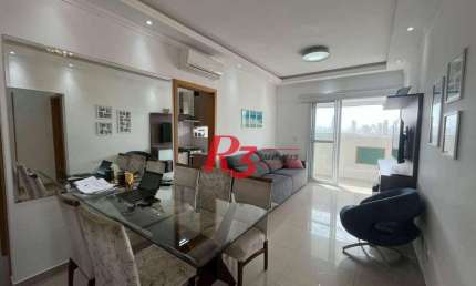 Apartamento com 2 dormitórios à venda, 81 m² por R$ 855.000,00 - Campo Grande - Santos/SP