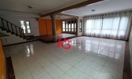 Casa com 4 dormitórios, 357 m² - venda por R$ 1.350.000,00 ou aluguel por R$ 9.700,00/mês - Aparecida - Santos/SP