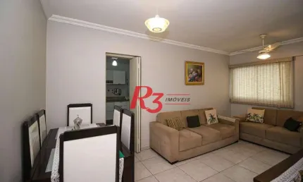 Apartamento com 2 dormitórios à venda, 75 m² por R$ 535.000,00 - Campo Grande - Santos/SP