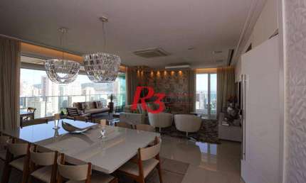Apartamento com 4 dormitórios à venda, 277 m² por R$ 5.850.000,00 - Embaré - Santos/SP
