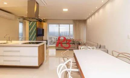 Apartamento com 1 dormitório, 68 m² - venda por R$ 1.300.000,00 ou aluguel por R$ 9.230,00/mês - Aparecida - Santos/SP