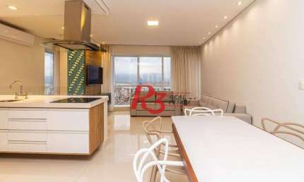 Apartamento com 1 dormitório, 68 m² - venda por R$ 1.300.000,00 ou aluguel por R$ 9.230,00/mês - Aparecida - Santos/SP