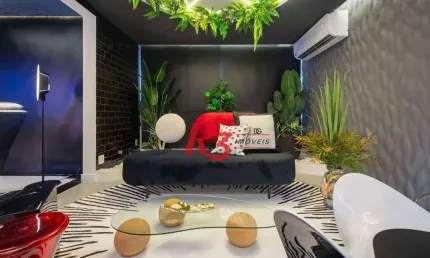 Apartamento Amplo com Design Premiado de Frente para o Mar no Gonzaga