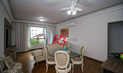 Apartamento para alugar, 125 m² por R$ 6.500,02/mês - Boqueirão - Santos/SP
