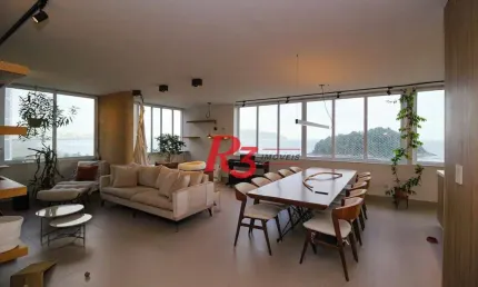Apartamento com 3 dormitórios à venda, 215 m² por r$ 2.660.000,00 - josé menino - santos/sp