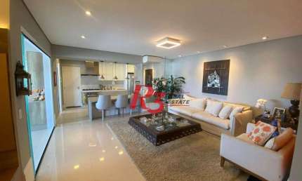 Apartamento, 167 m² - venda por R$ 2.850.000,00 ou aluguel por R$ 21.900,00/mês - Boqueirão - Santos/SP