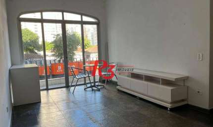 Apartamento com 1 dormitório para alugar, 60 m² por R$ 3.700,02/mês - Boqueirão - Santos/SP