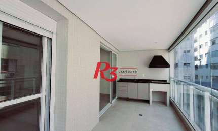 Apartamento para alugar, 94 m² por R$ 8.000,00/mês - Boqueirão - Santos/SP