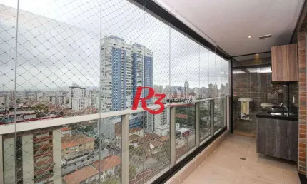 Apartamento com 1 dormitório à venda, 60 m² por R$ 799.000,00 - Aparecida - Santos/SP