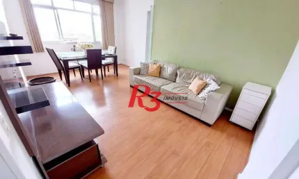 Apartamento com 2 dormitórios à venda, 90 m² por R$ 560.000,00 - Campo Grande - Santos/SP