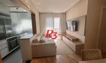 Apartamento com 2 dormitórios à venda, 49 m² por R$ 340.000,00 - Castelo - Santos/SP