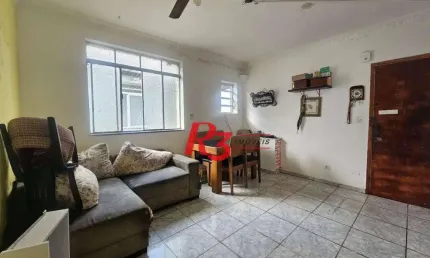 Apartamento com 2 dormitórios à venda, 72 m² por r$ 325.000,00 - macuco - santos/sp
