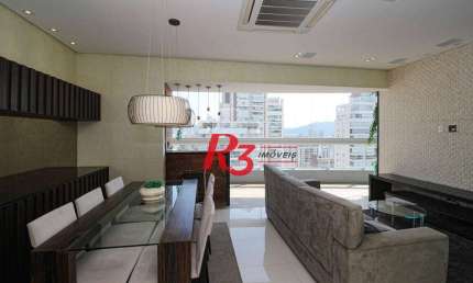 Apartamento com 3 dormitórios à venda, 131 m² por R$ 1.840.000,00 - Boqueirão - Santos/SP